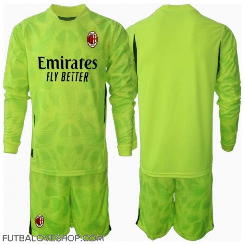 Dres AC Milan Brankarsky Tretina pre deti 2024-25 Dlhy Rukáv (+ trenírky)